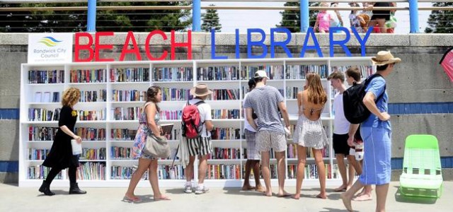 Une bibliothèque gratuite sur une plage de Sydney
