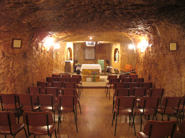 Coober Peddy Church underground