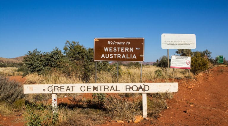 Itinéraire de Perth à Uluru via la Great Central Road