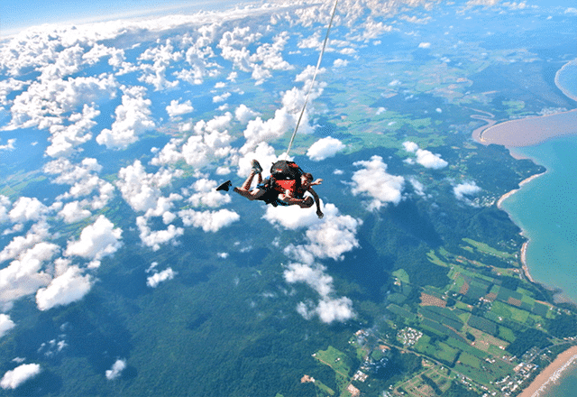 Saut en parachute en tandem à Mission beach en Australie