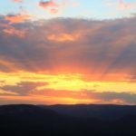 Blue Mountains coucher soleil