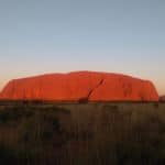 Uluru coucher soleil
