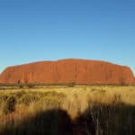 Uluru coucher soleil australie