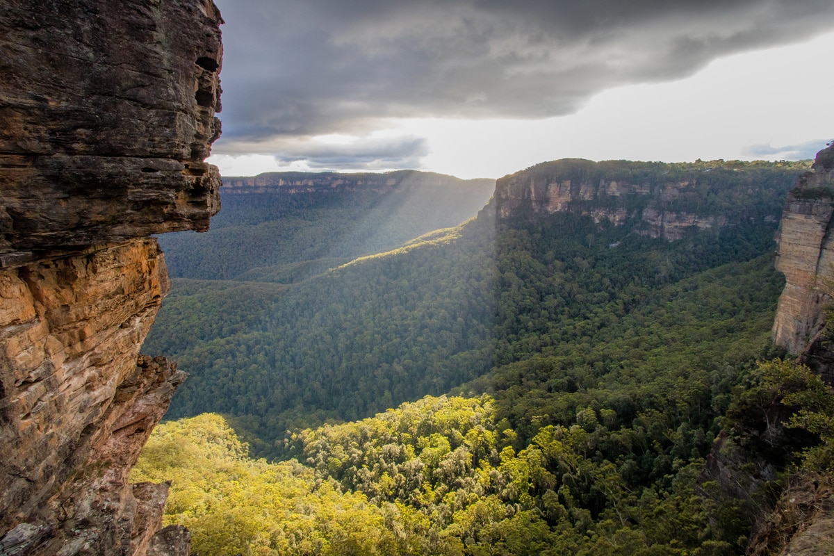 Three Sisters flanc de falaise - Blue Mountains