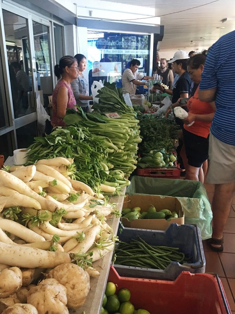 Markt-Obst Gemüse auf einem lokalen Road trip Australien