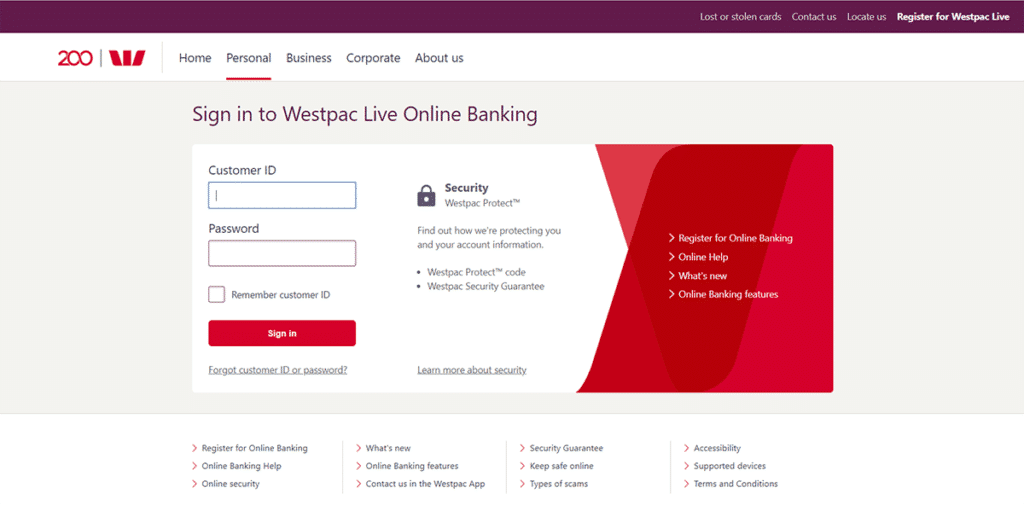 ouvrir un compte westpac connection en ligne