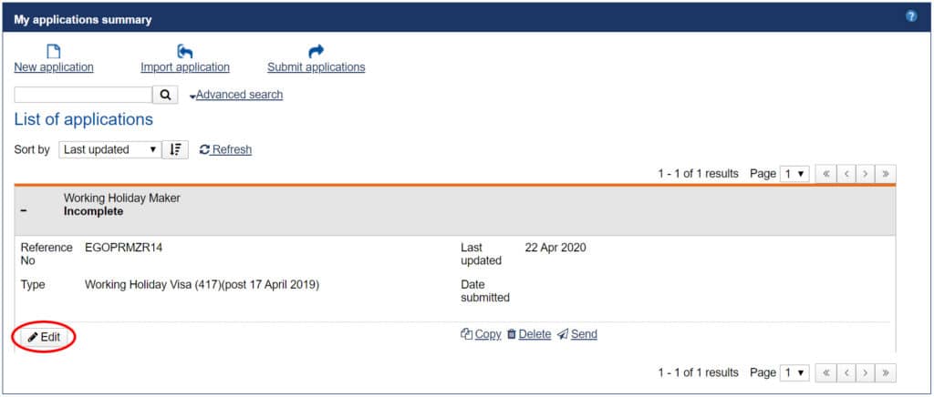 reprendre demande de visa whv tuto demande pvt australie