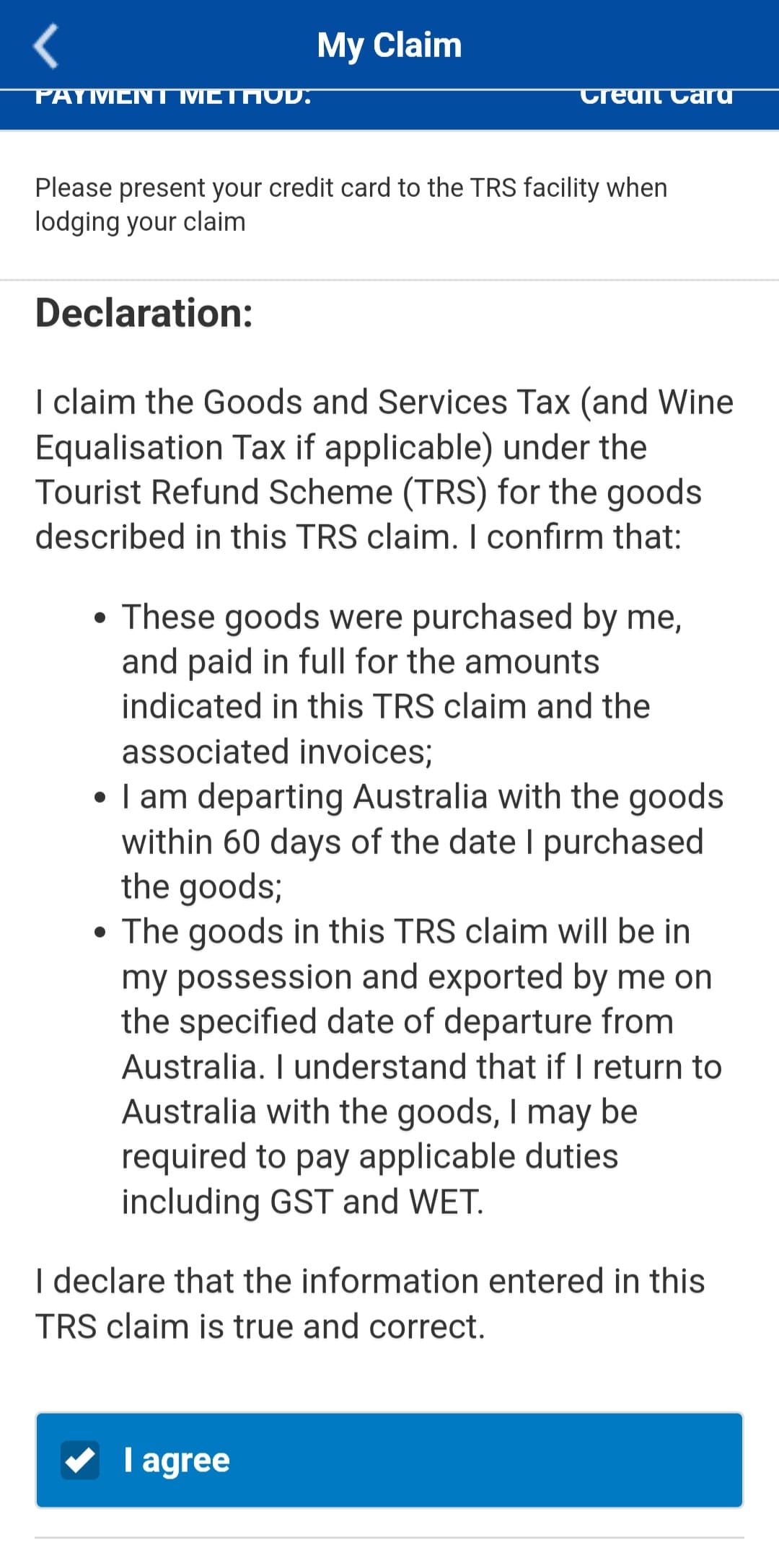 récupérer taxes achats australie