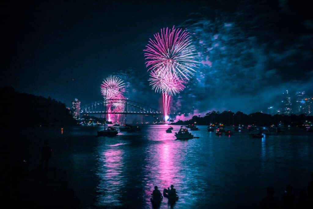 feu d'artifice de sydney pour le nouvel an 